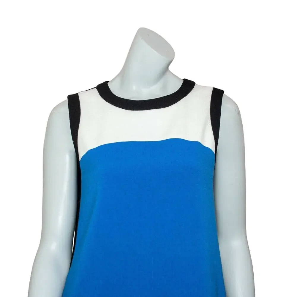 KATE SPADE Maysie Color-block Shift Dress MOD Blue Black Size 4